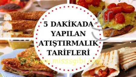 Sağlıklı atıştırmalıklar önerileri ve tarifler